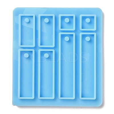 Rectangle Shape Holographic Pendant DIY Silicone Mold LS-DIY-K063-07-1