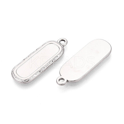 304 Stainless Steel Pendant Cabochon Settings STAS-N108-61P-1