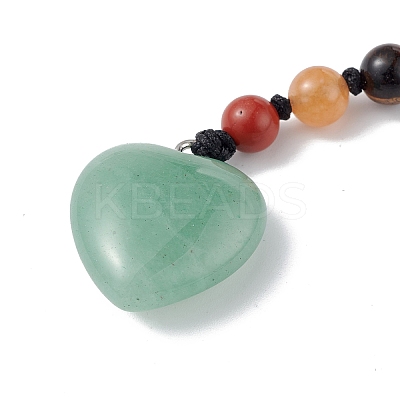 7 Chakra Gemstone Beads Keychain KEYC-F036-02B-1