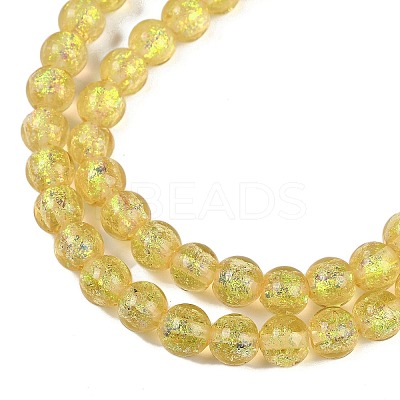 Handmade Foil Lampwork Beads Strands FOIL-K003-06A-09-1