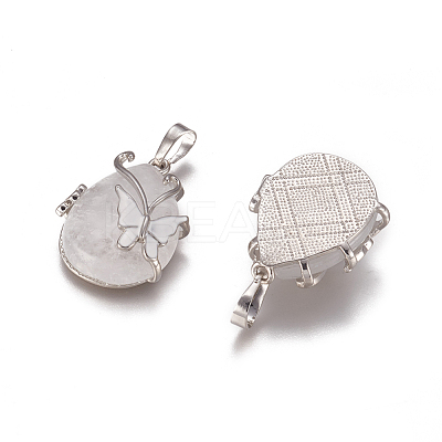 Natural Quartz Crystal Pendants G-K296-B07-1
