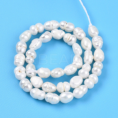 Natural Cultured Freshwater Pearl Beads Strands LS-PEAR-N012-02N-1