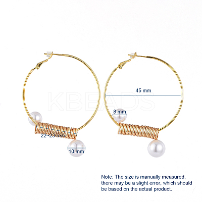 (Jewelry Parties Factory Sale)Brass Hoop Earrings EJEW-JE03939-1