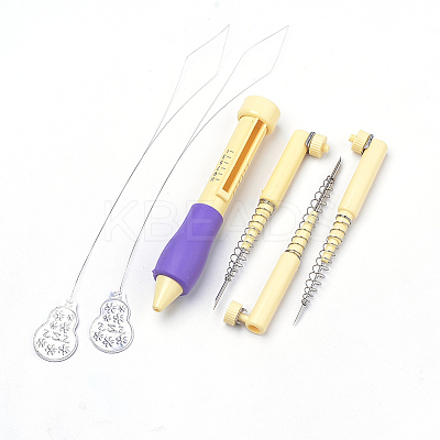 Plastic with Iron DIY Embroidery Magic Pen Set TOOL-Q010-19-B-1