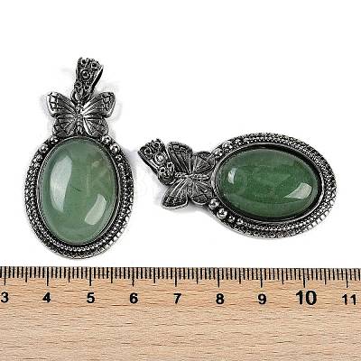 Natural Green Aventurine Pendants G-I370-09AS-05-1