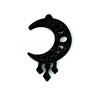 DIY Melting Crescent Moon with Moon Phase Pendant Silicone Molds LS-DIY-I099-02-1