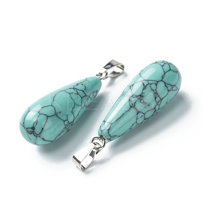Synthetic Turquoise Pendants G-F707-12-1