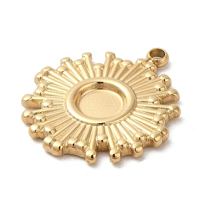 304 Stainless Steel Pendant Cabochon Settings STAS-K263-38G-1