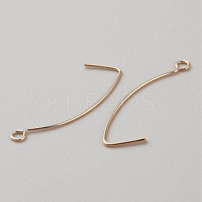 Brass Earring Hooks LS-KK-WH0044-141D-G-1