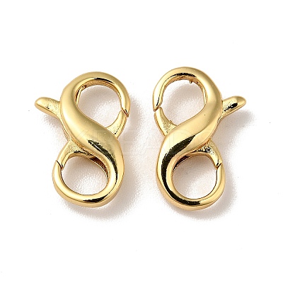 Brass Lobster Claw Clasps KK-J301-24G-1
