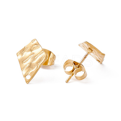 304 Stainless Steel Stud Earring Findings STAS-G270-02G-02-1