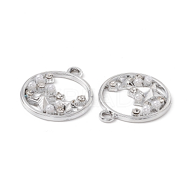 Alloy Crystal Rhinestone Pendants ALRI-K049-12P-1