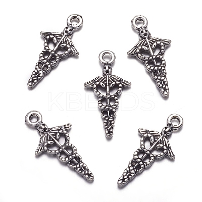 Tibetan Style Alloy Pendants TIBEP-N009-060AS-NR-1