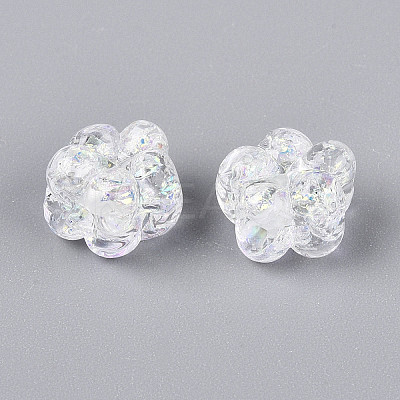 Handmade Foil Lampwork Beads Strands FOIL-T008-06J-1