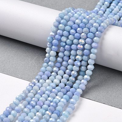 Ombre Effect Dyed Glass Beads Strands GLAA-C023-02-C16-1