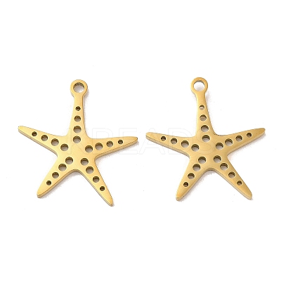 Ion Plating(IP) 304 Stainless Steel Pendants STAS-L020-021G-1