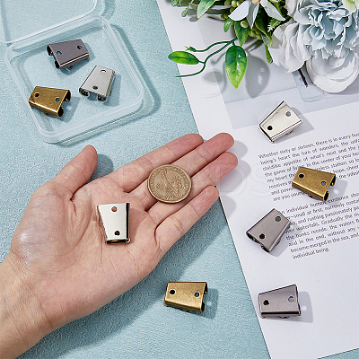 9Pcs 3 Colors Iron Bolo Tie Slide Clasps IFIN-FH0001-78-1