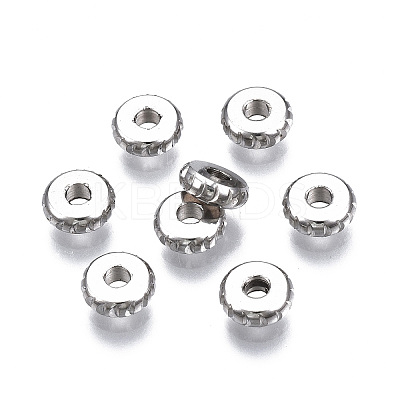 Tarnish Resistant 201 Stainless Steel Spacer Beads X-STAS-S117-013-1