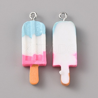 Three Color Opaque Resin Pendants RESI-TAC0010-66D-1