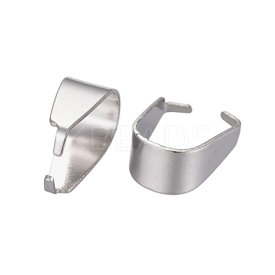 Non-Tarnish 201 Stainless Steel Snap on Bails X-STAS-R071-28-1