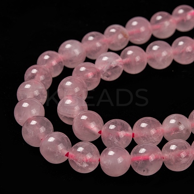 Natural Rose Quartz Beads Strands G-L104-8mm-01-1