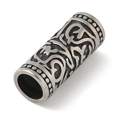 304 Stainless Steel Tube Beads STAS-Z147-12AS-01-1