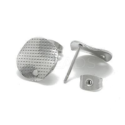 Non-Tarnish 304 Stainless Steel Stud Earring Findings STAS-Q225-06A-1