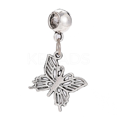 Tibetan Style Alloy European Dangle Charms PALLOY-H170-08AS-1