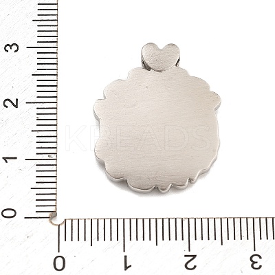 304 Stainless Steel Pendants STAS-A112-10P-1