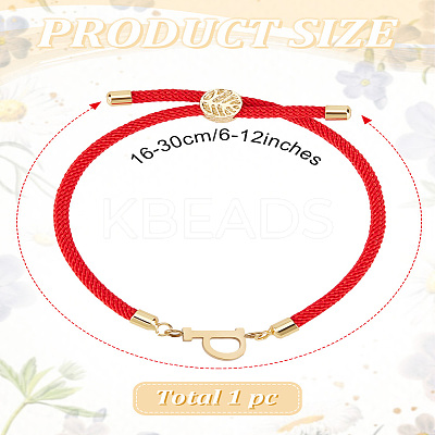 1Pc Adjustable Nylon Cord Slider Bracelets for Women BJEW-LP0001-32P-02-1