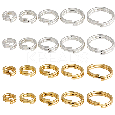 100Pcs Brass Split Rings FIND-HY0005-04A-1