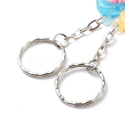 2Pcs Valentine's Day Couple Heart Charm Keychain KEYC-JKC00393-1