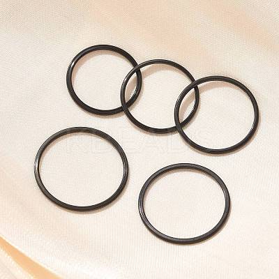 304 Stainless Steel Plain Band Rings STAS-I160-F-EB-1