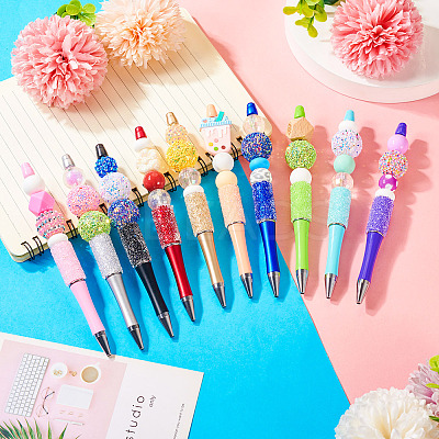 Plastic Beadable Pens BT-TAC0003-08D-1