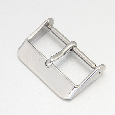 316L Stainless Steel Watch Band Clasps STAS-WH0016-01B-P-1