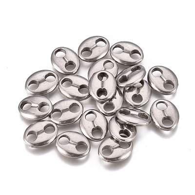 Non-Tarnish 304 Stainless Steel Oval Links Connectors STAS-L247-008P-1