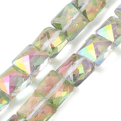 Electroplate Glass Beads Strands EGLA-L045-B-1