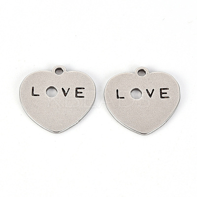 Non-Tarnish Valentine's Day 201 Stainless Steel Pendants STAS-Q238-022-1