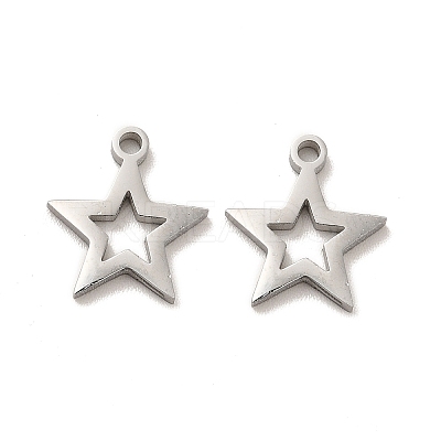 Non-Tarnish 304 Stainless Steel Charms X-STAS-M089-57P-1