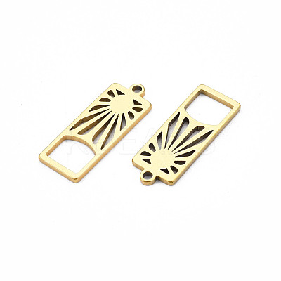 Ion Plating(IP) 201 Stainless Steel Pendants STAS-T063-171G-1