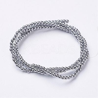 Non-Magnetic Hematite Beads Strands X-G-G094-2mm-1