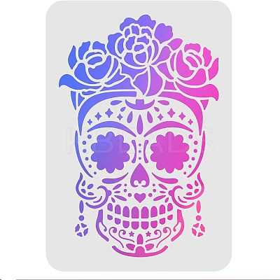 Large Plastic Reusable Drawing Painting Stencils Templates DIY-WH0202-089-1