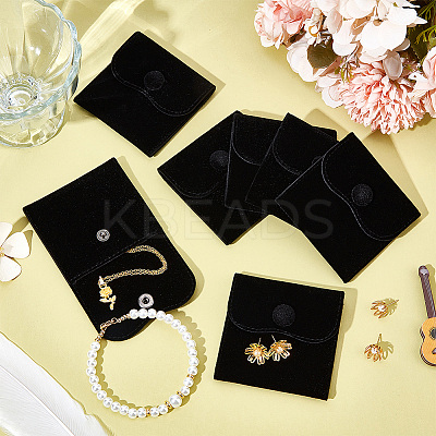 10Pcs Velvet Jewelry Pouches AJEW-NB0005-66C-1