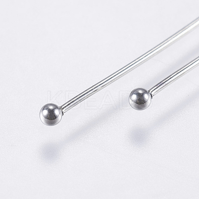 Tarnish Resistant 304 Stainless Steel Ball Head Pins LS-X-STAS-F146-02P-50mm-1