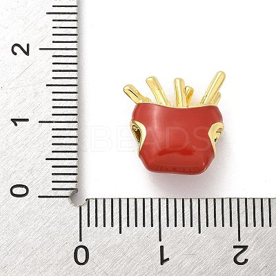 Brass Enamel Beads KK-S511-27A-G-1