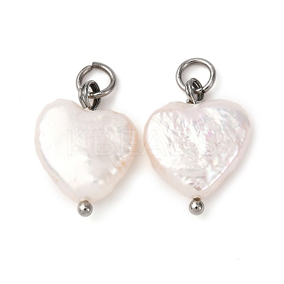 Natural Keshi Pearl Pendants PALLOY-JF04207-02-1