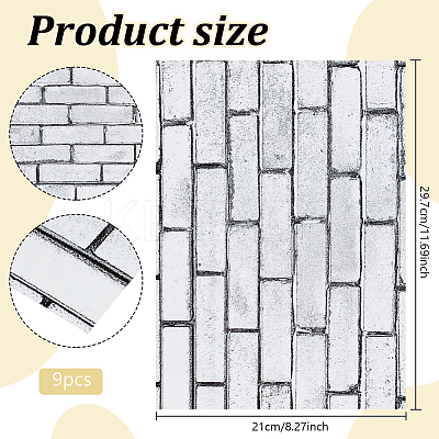 PVC Wallpaper Mini Model DIY-WH0671-396B-1