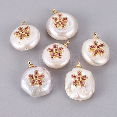 Natural Cultured Freshwater Pearl Pendants PEAR-F008-47G-1
