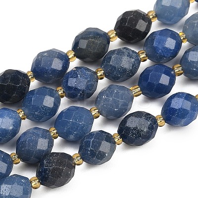 Natural Blue Aventurine(Dyed & Heated) Beads Strands G-N342-149I-12-1