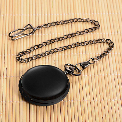 Openable Flat Round Alloy Pendant Pocket Watches LS-WACH-D046-1